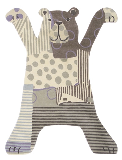 Kids Bear Rug (Grey)