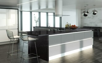 Star worktops and minimalist drawers