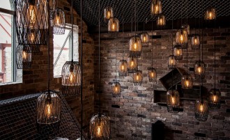 How To Enhance The Style Of Your Home - Industrial Room With Many Hanging Lights