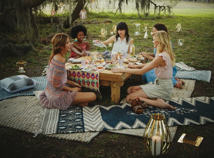 Al Fresco dining at Anthroplogie