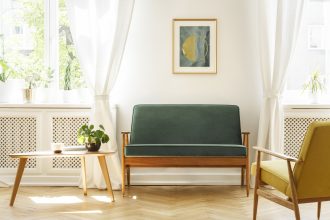 mid-century living room