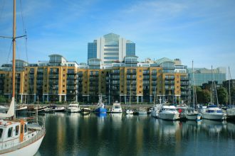 St Katharine dock in London, United Kingdom